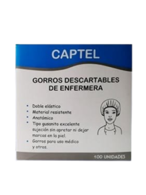Gorro de enfermera cja x 100 und
